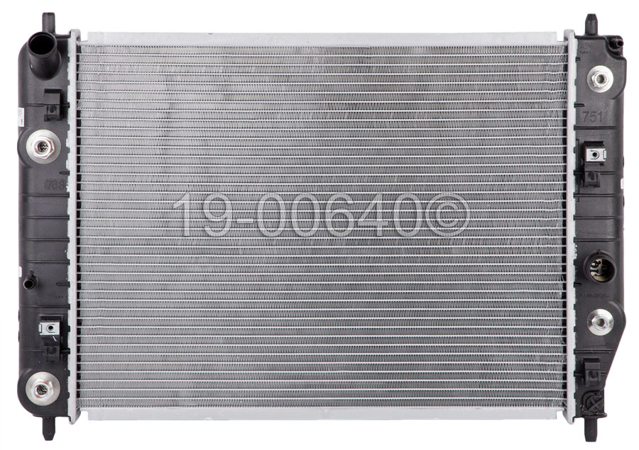 Cadillac XLR Radiator Models without Engine Oil Cooler Lines