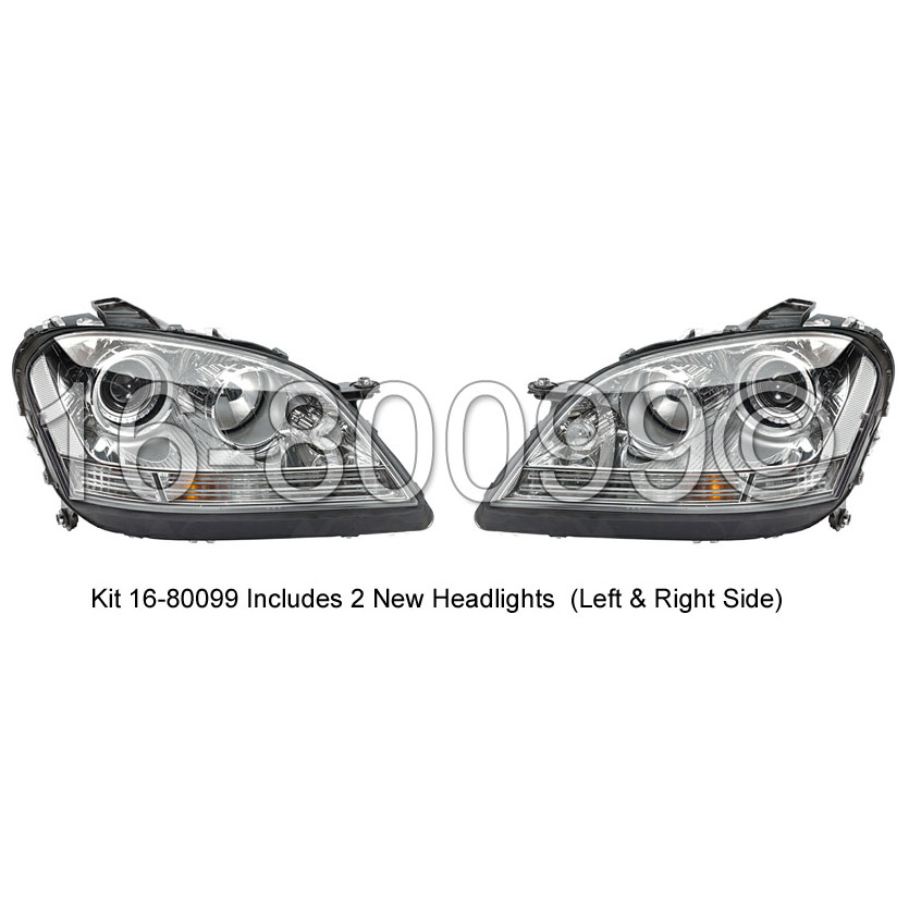 Mercedes_Benz ML350                          Headlight Set