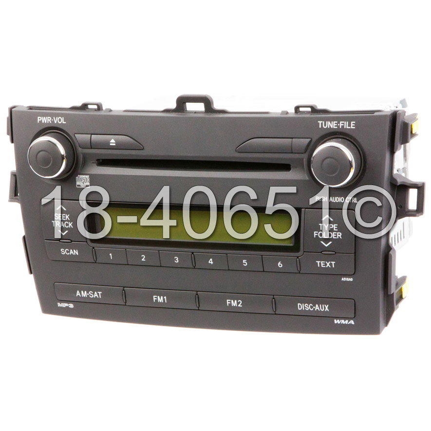 Toyota Corolla                        Radio or CD PlayerRadio or CD Player
