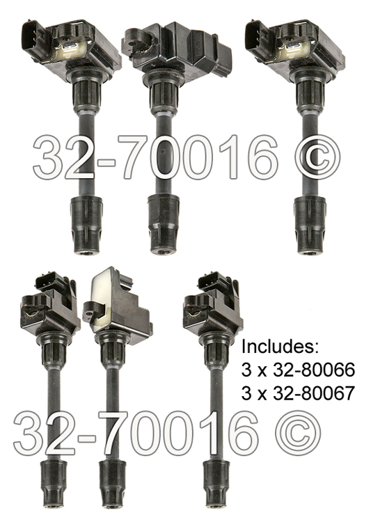 Fits From Production Date 4/99 Ignition Coil Set