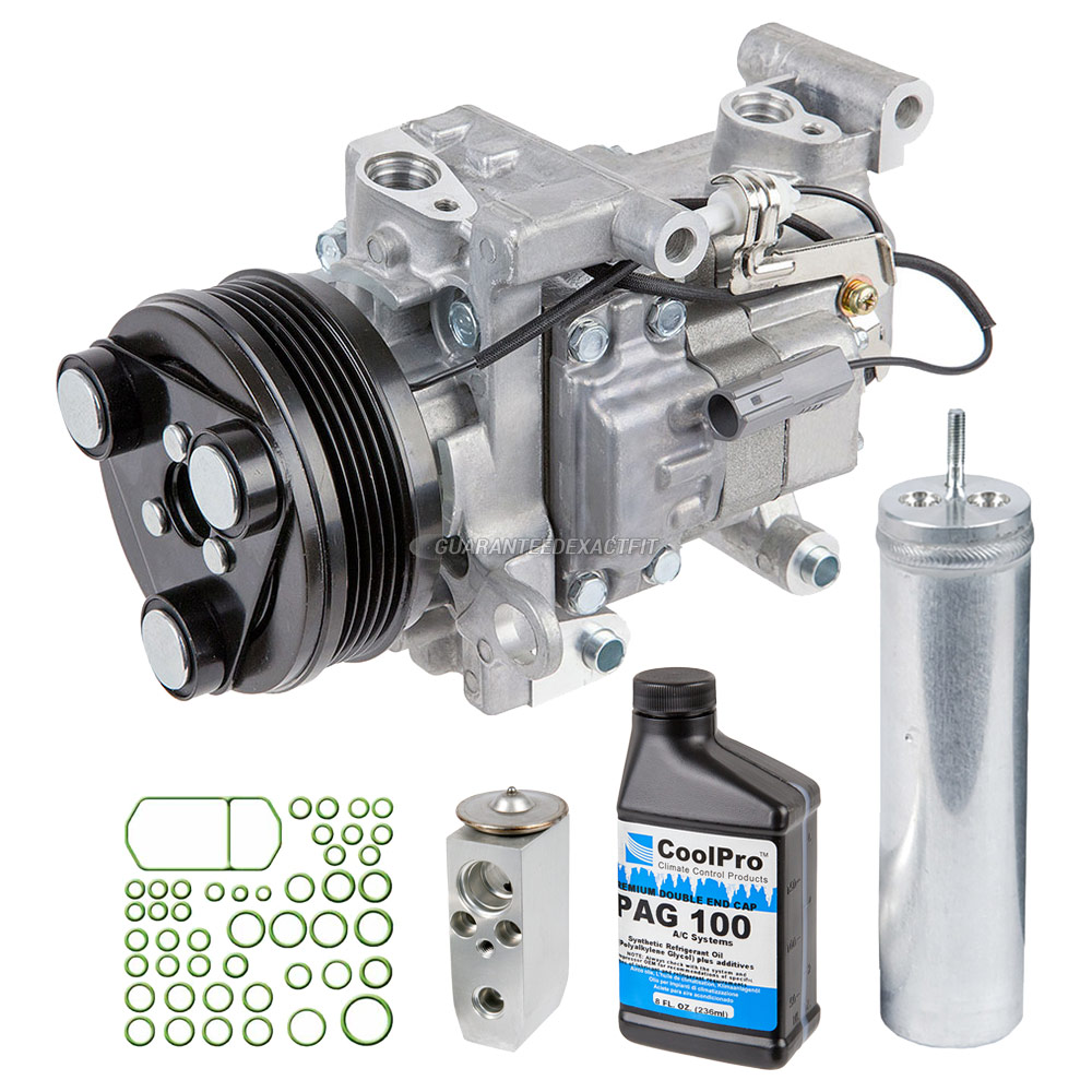 New AC Compressor & Clutch With Complete A/C Repair Kit Fits Mazda 3