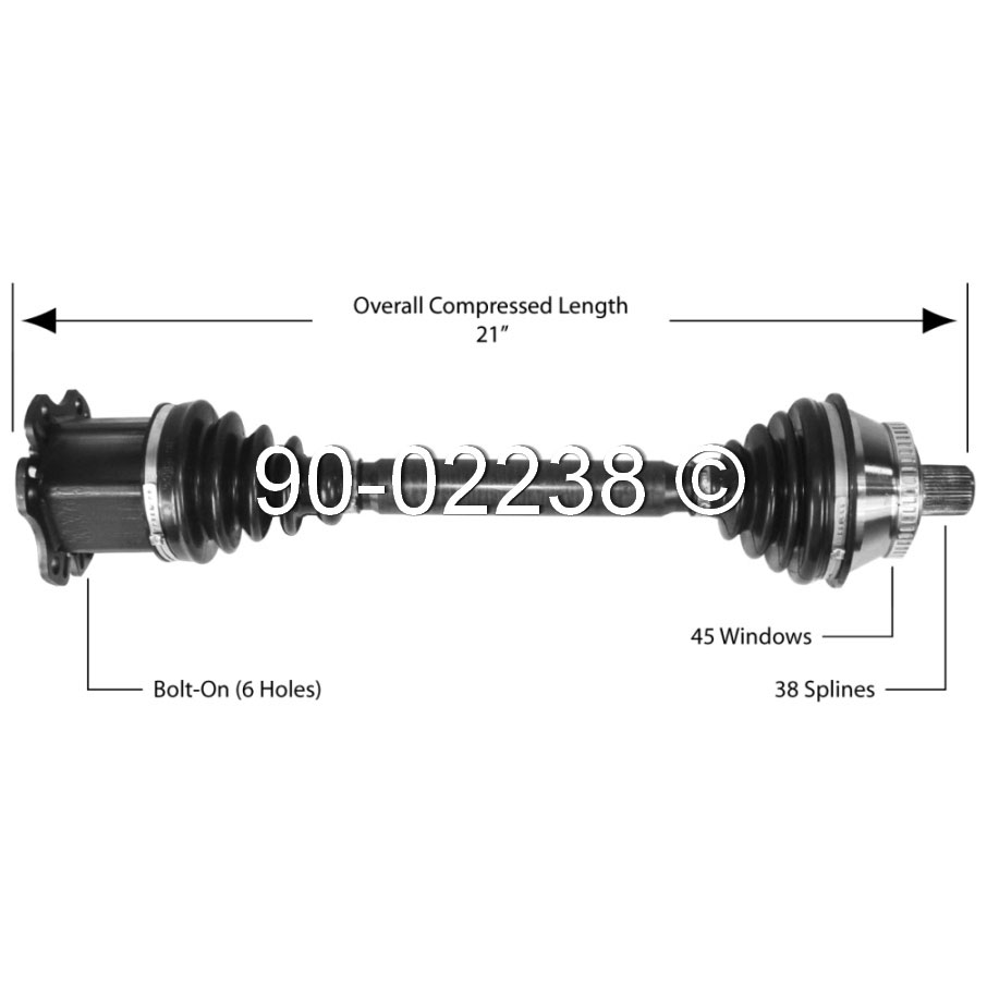 Audi Allroad Quattro                Drive Axle FrontDrive Axle Front