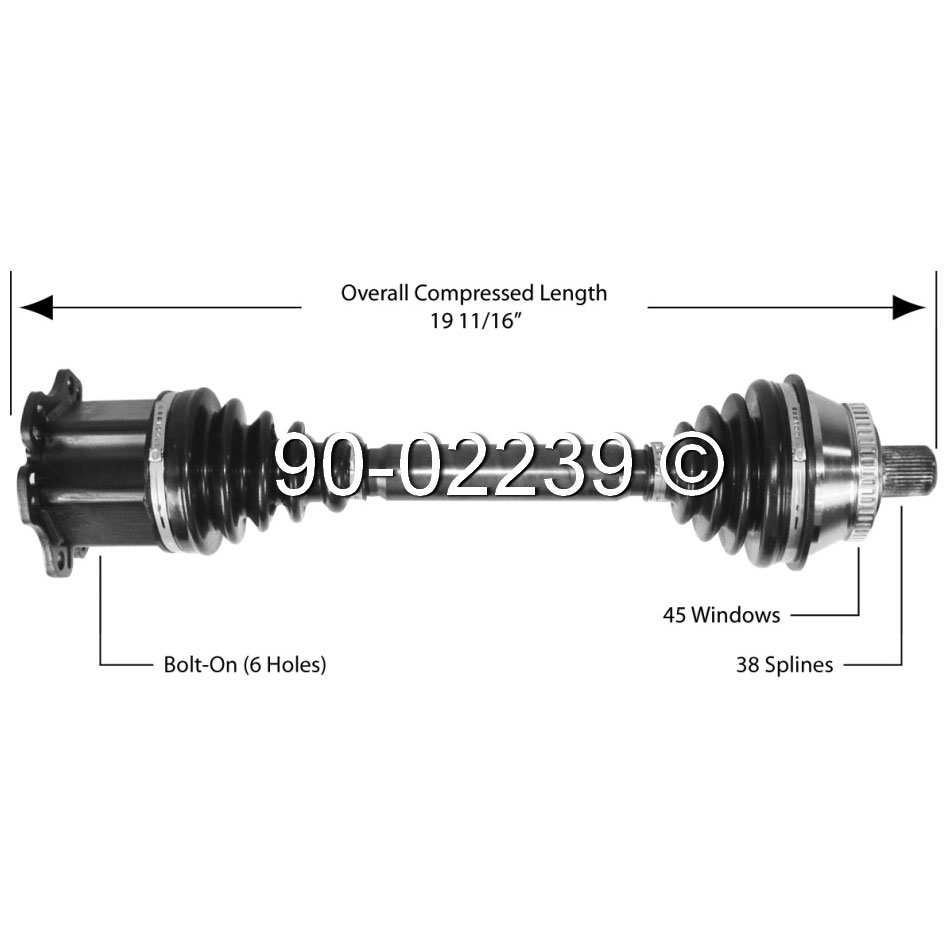 Audi Allroad Quattro                Drive Axle FrontDrive Axle Front