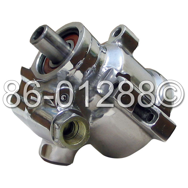 GM type II power steering pump - Polished - GM pressure and AN fittings