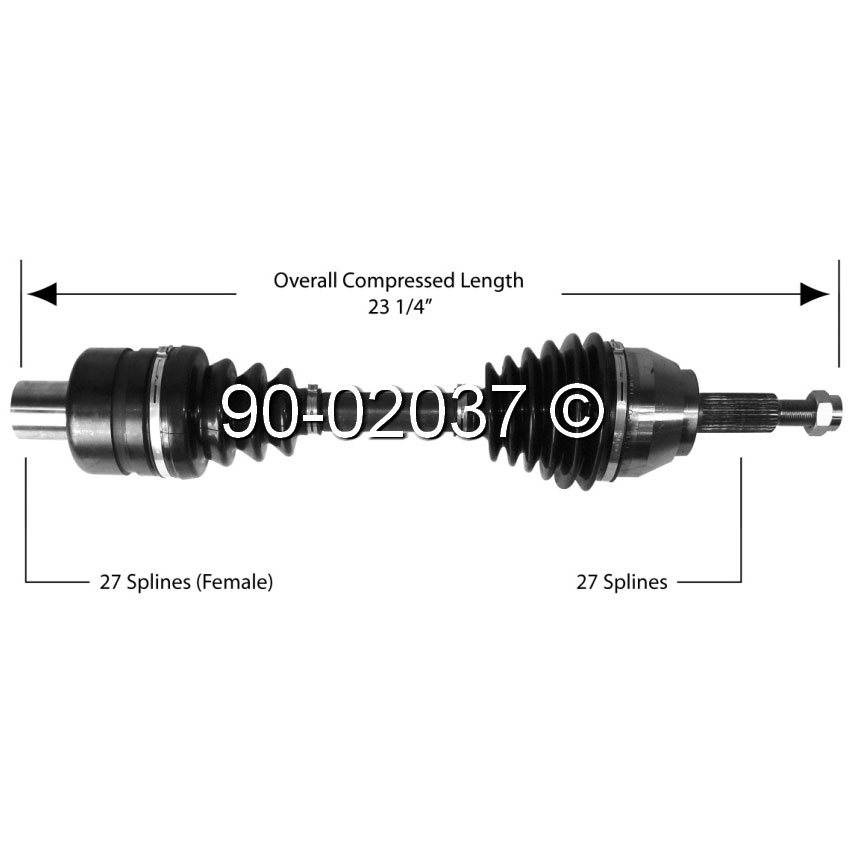 Mercury Mountaineer                    Drive Axle FrontDrive Axle Front