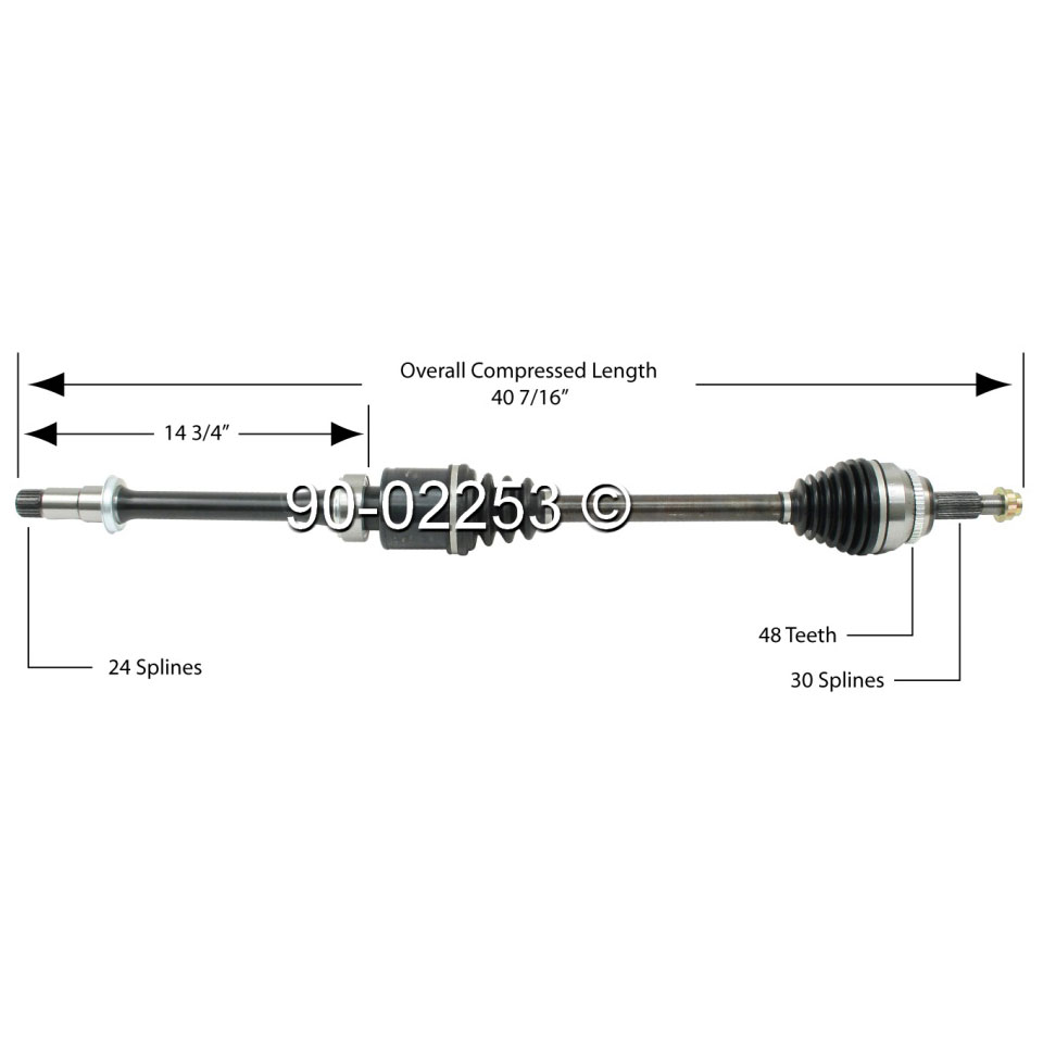 Toyota Sienna                         Drive Axle FrontDrive Axle Front