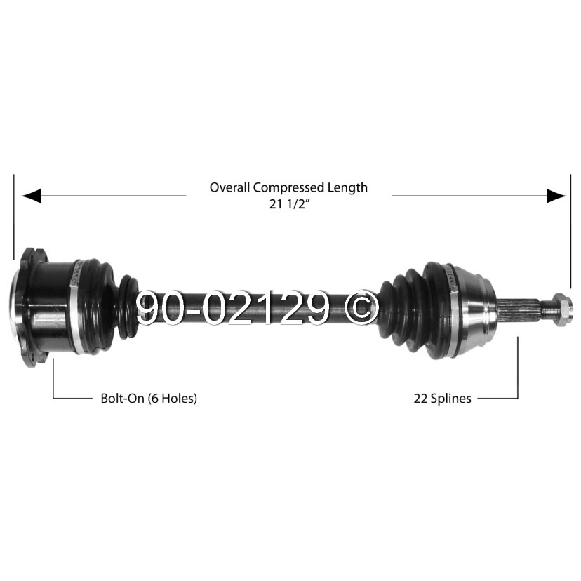 Volkswagen Cabriolet                      Drive Axle FrontDrive Axle Front