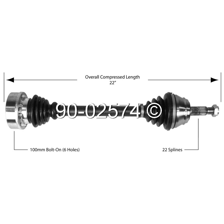 Volkswagen Cabriolet                      Drive Axle FrontDrive Axle Front
