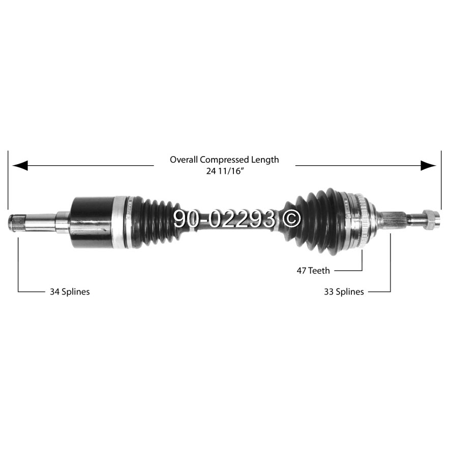 Saturn S Series                       Drive Axle FrontDrive Axle Front