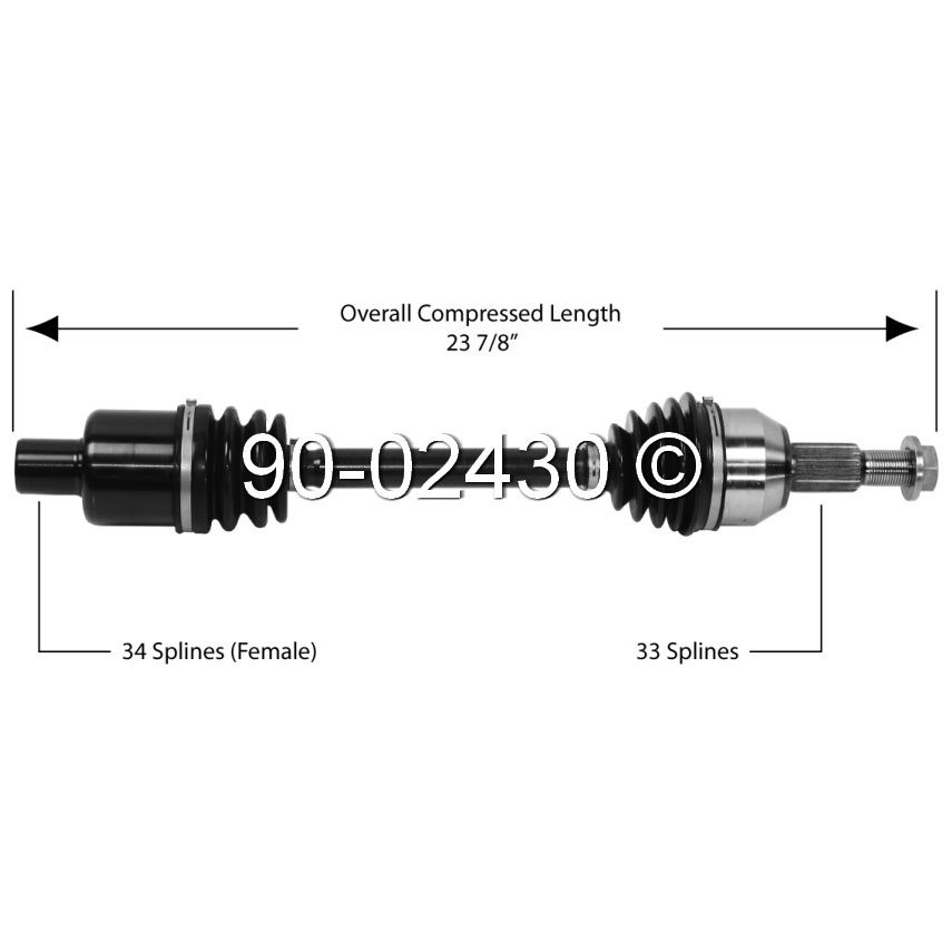 Saturn Vue                            Drive Axle FrontDrive Axle Front