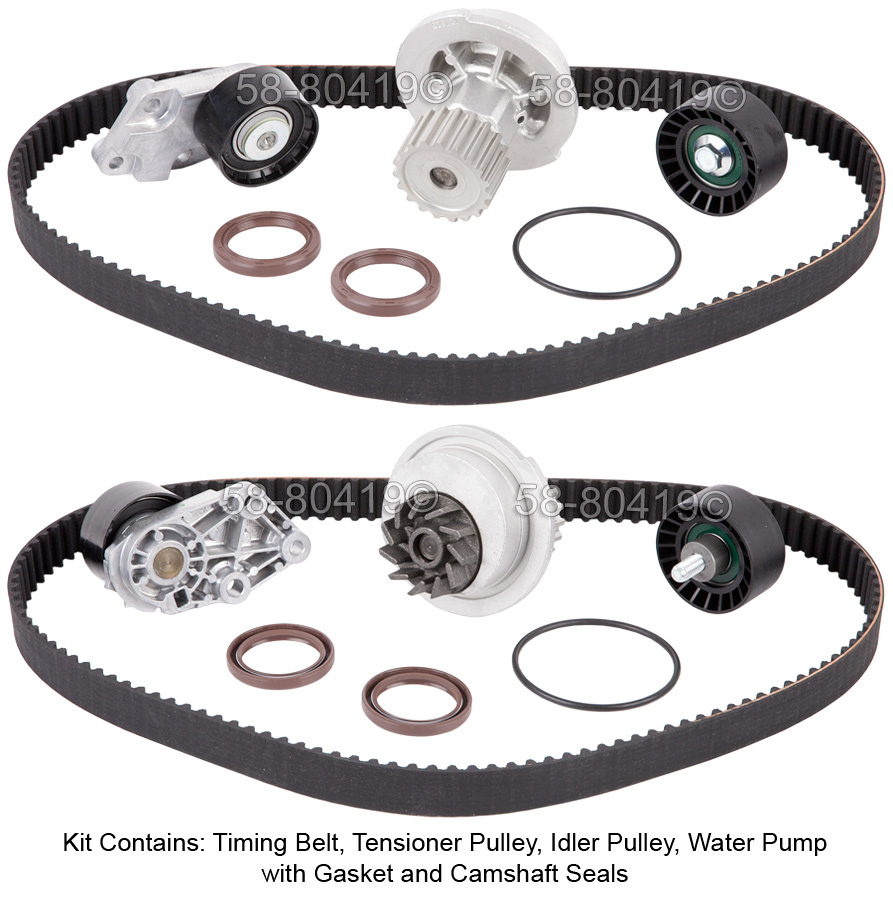 Timing Belt Kit with Tensioner, Water Pump, Seals 5880419 TC Timing