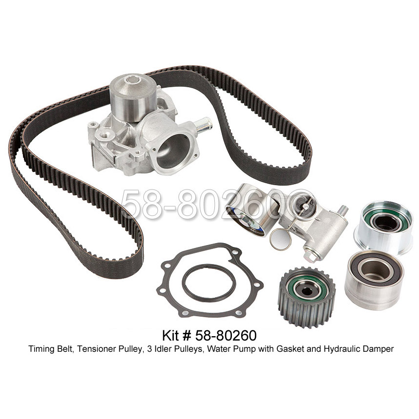 Subaru Forester Timing Belt Kit Timing Belt and Pulley Kit 2.5L Engine with Modified Tensioner