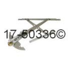 Front Right - Manual Regulator -  2-Door Models
