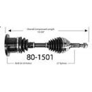 Oldsmobile Bravada                        Drive AxleDrive Axle Front