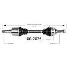Chrysler Sebring                        Drive Axle Front