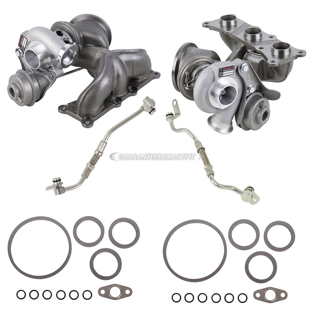 2007 BMW 335i Turbocharger and Installation Accessory Kit Front and