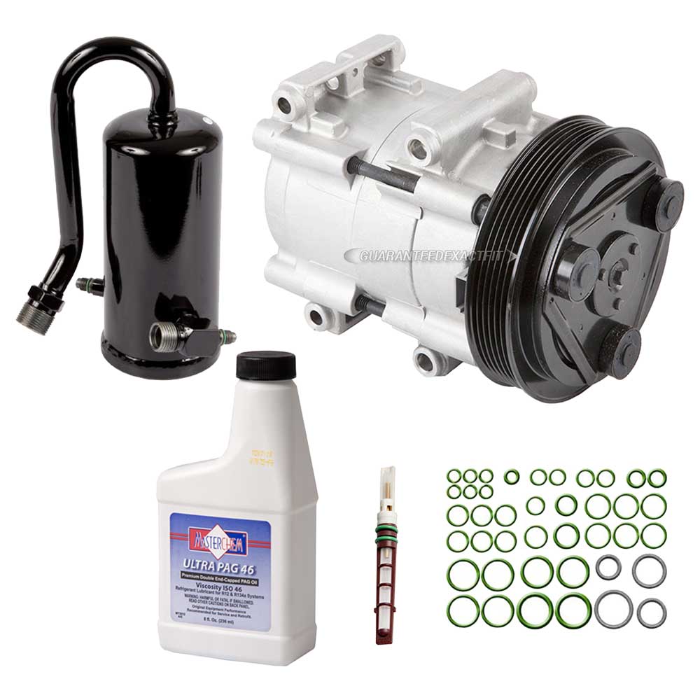 New AC Compressor & Clutch With Complete A/C Repair Kit Fits Ford