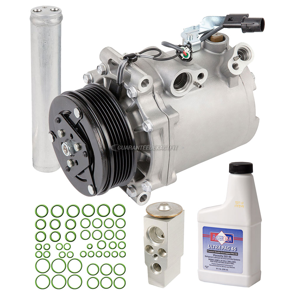 2009 mitsubishi Lancer A/C Compressor and Components Kit 2.0L Non-Turbo ...