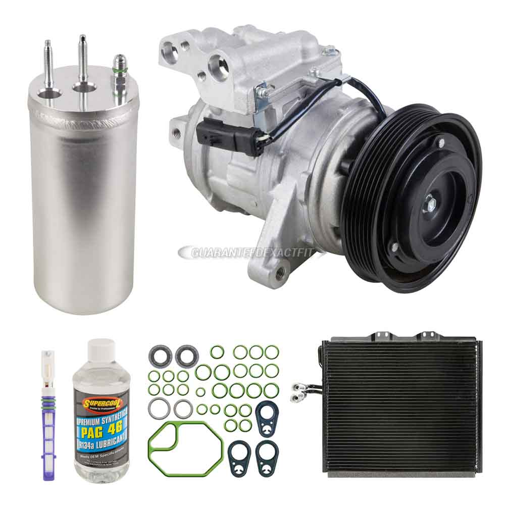 2000 Jeep Wrangler A/C Compressor and Components Kit 4.0L 6Cyl Engine
