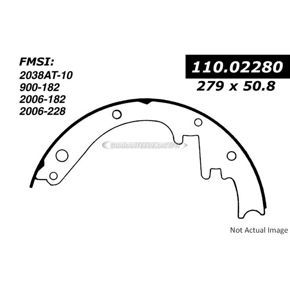  chevrolet g20 van brake/shoe/set 