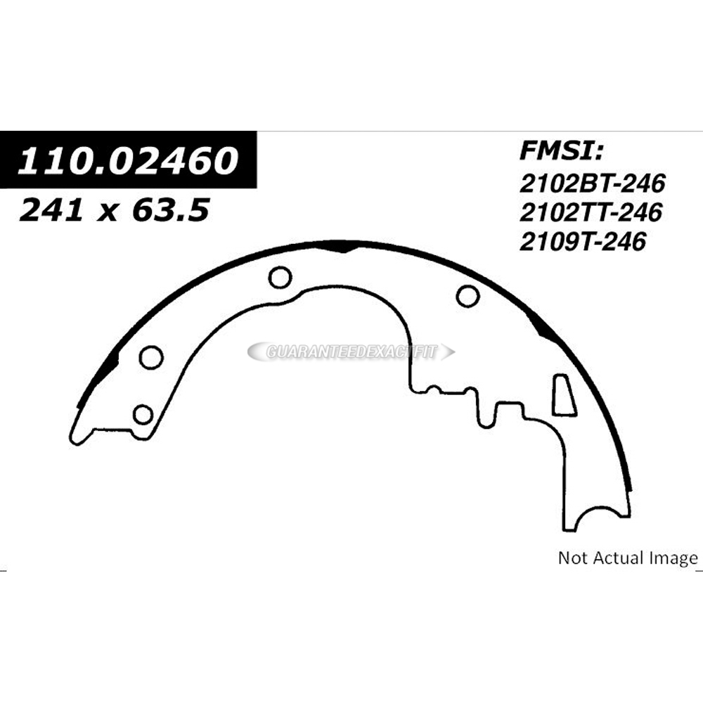  chevrolet Corvair brake/shoe/set 