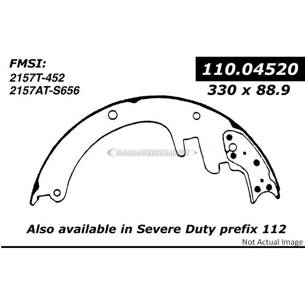  chevrolet G30 brake/shoe/set 