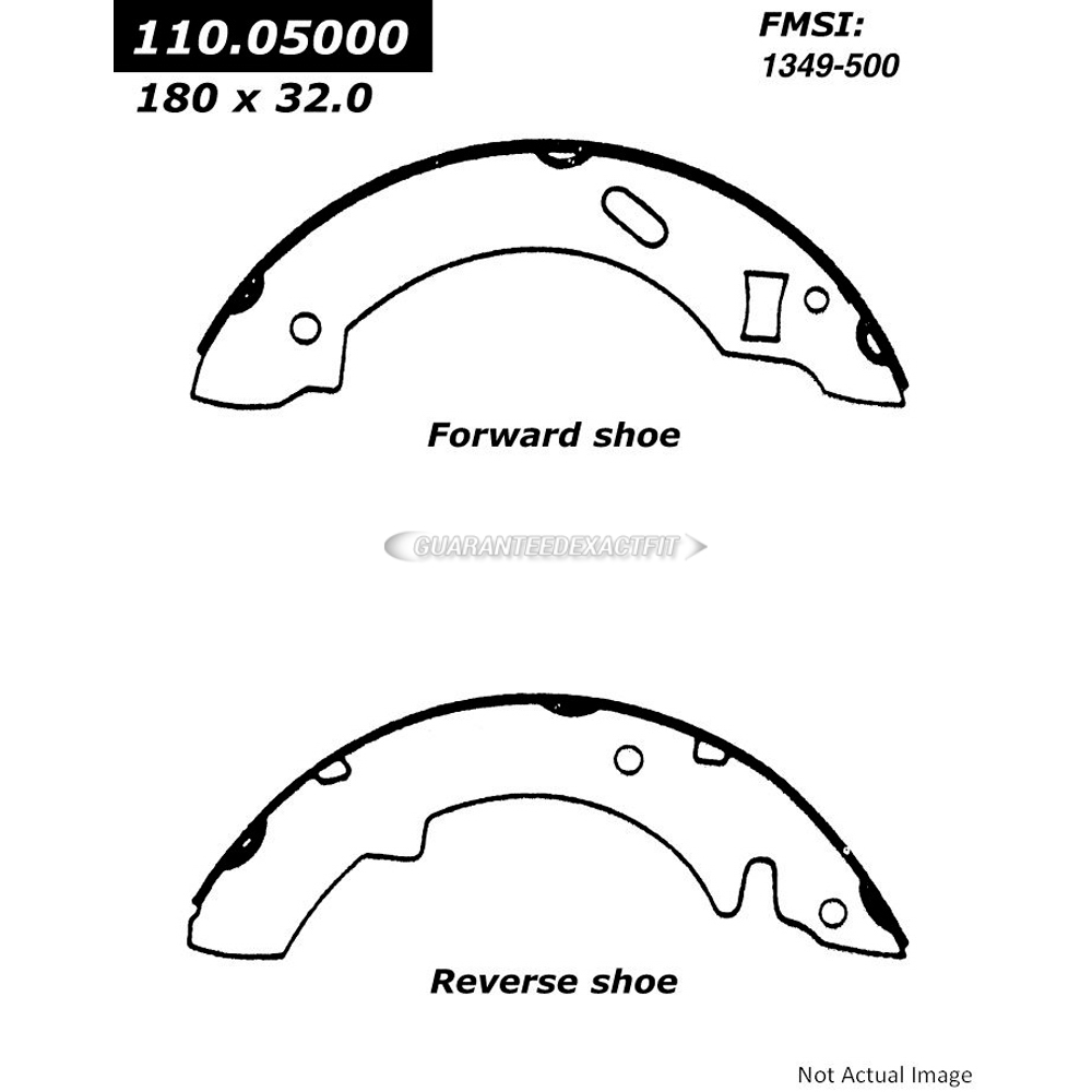  ford EXP brake/shoe/set 