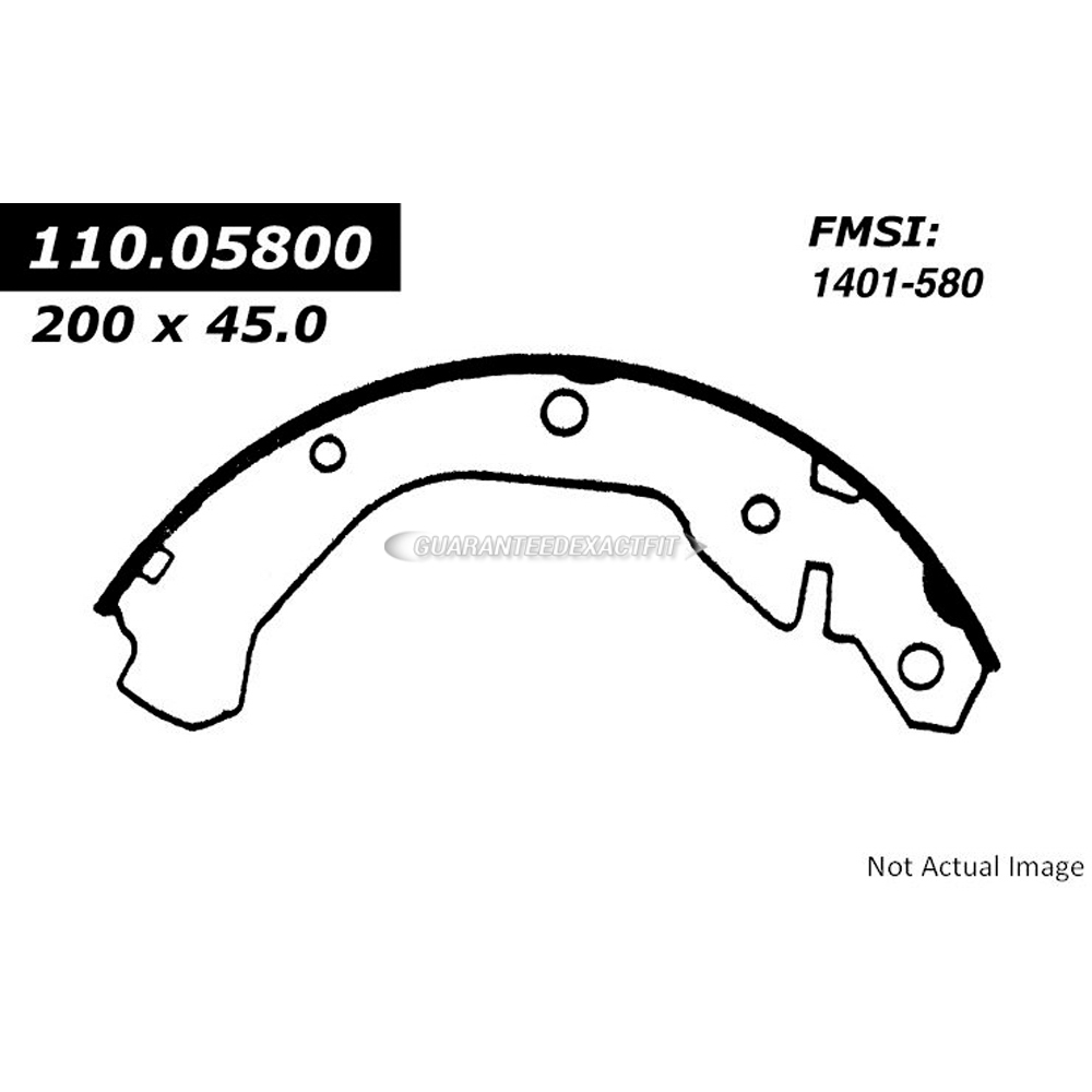  chevrolet Beretta brake/shoe/set 