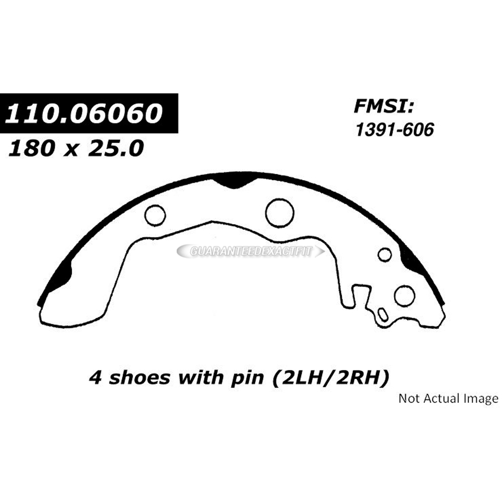 chevrolet Spectrum brake/shoe/set 