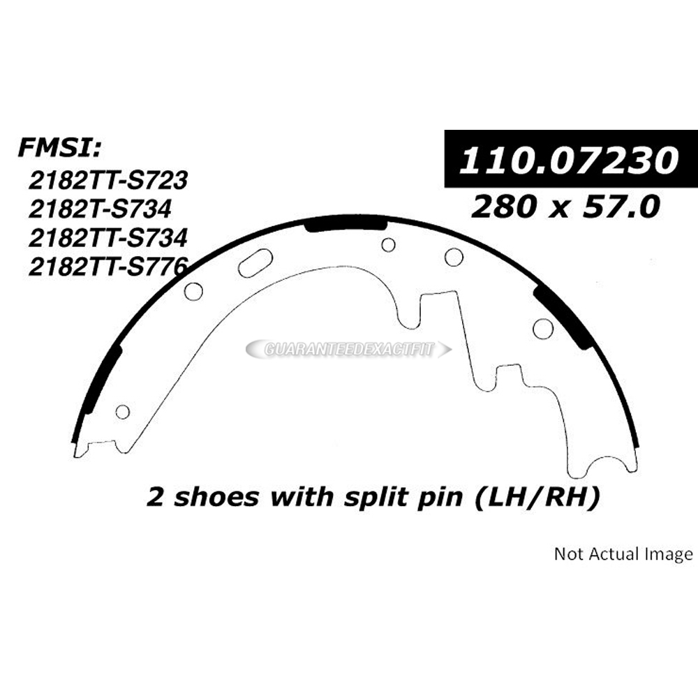  ford explorer sport trac brake/shoe/set 