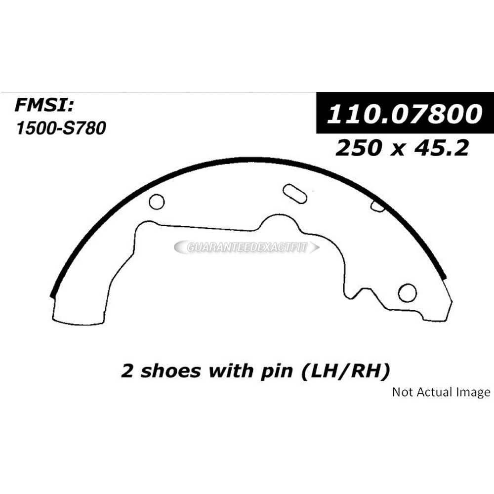  chevrolet Equinox brake/shoe/set 