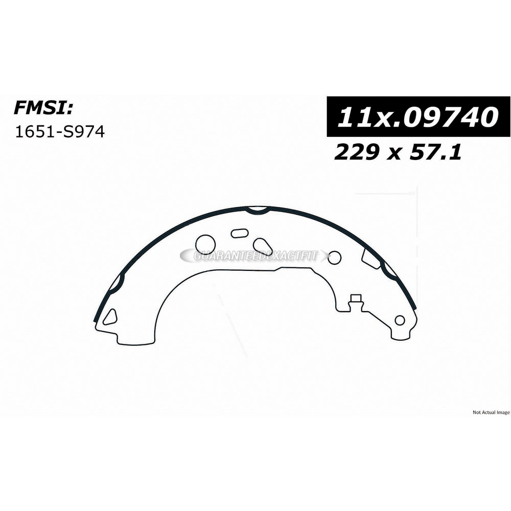  ford transit connect brake/shoe/set 
