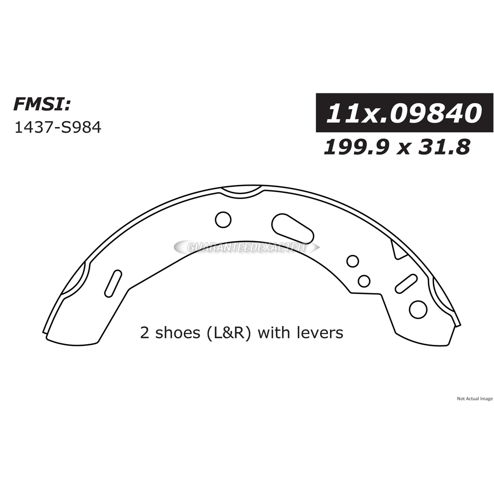  ford Fiesta brake/shoe/set 
